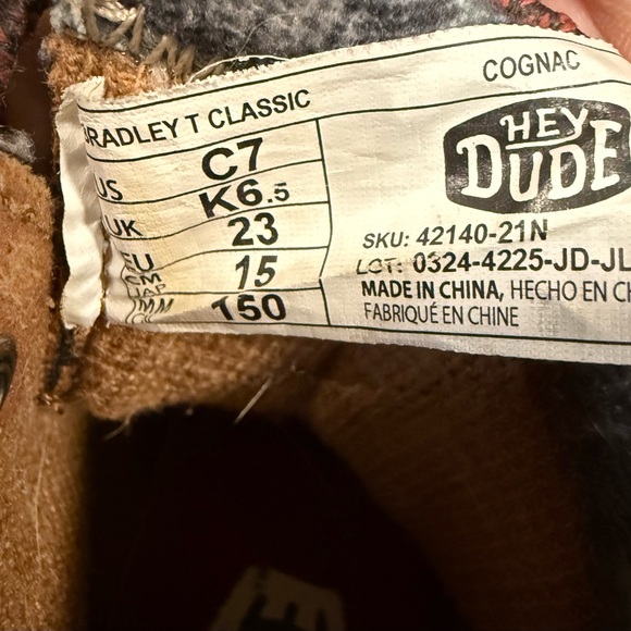 Hey Dude Tan and Gray Kids Boots - Picture 7 of 8